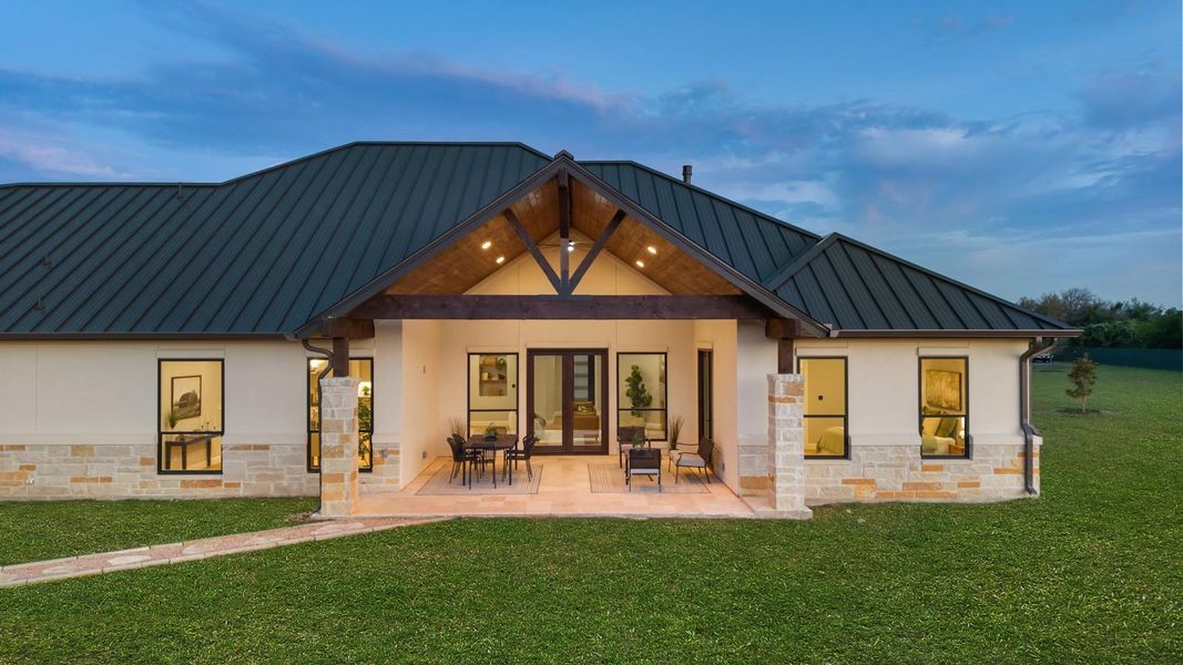 Exterior details and patio area of a home in , Liberty Hill (Image 3). Exterior details and patio area of a home in , Liberty Hill (Image 3).