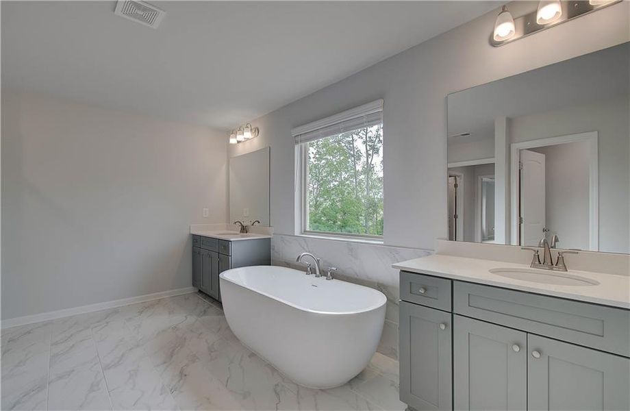 Furnished interior view inside a new home in Cambria at Traditions, Hampton (Image 7).