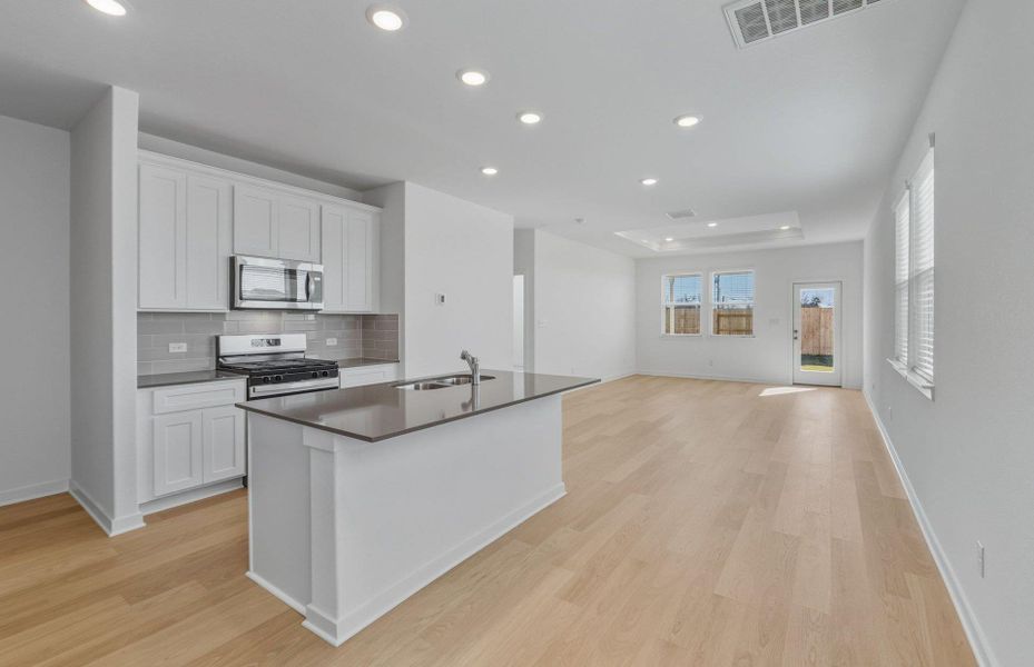 Furnished interior view inside a new home in Sunfield, Buda (Image 9). Furnished interior view inside a new home in Sunfield, Buda (Image 9).