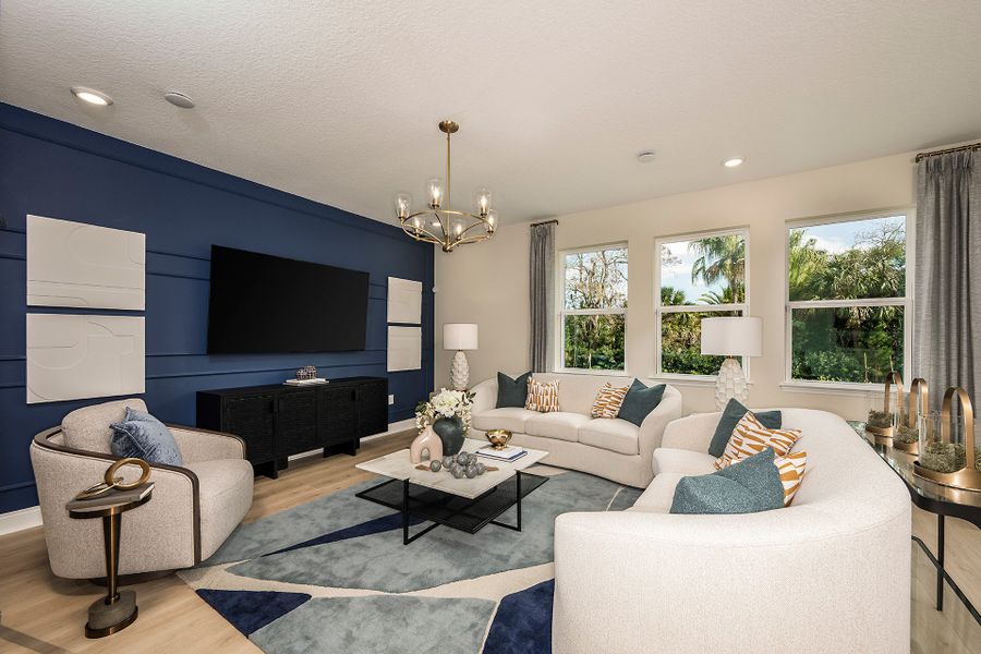 Representative furnished interior of a home built from the Newbury I by Beazer Homes in Estates at Lake Jesup, Sanford (Image 17).