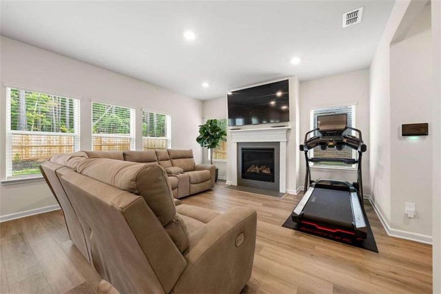 Furnished interior view inside a new home in Creekside at Oxford Park, Fairburn (Image 19).