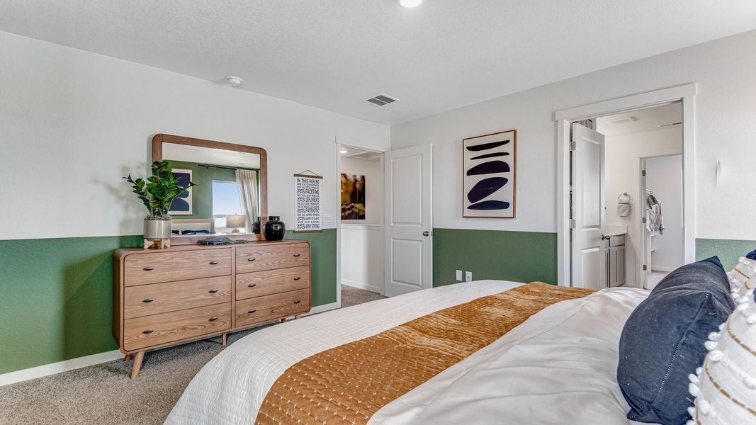 Representative furnished interior of a home built from the Edmon by D.R. Horton in Prairie Song, Windsor (Image 13).