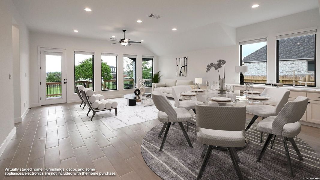 Furnished interior view inside a new home in Cibolo Valley Heights, Cibolo (Image 7).