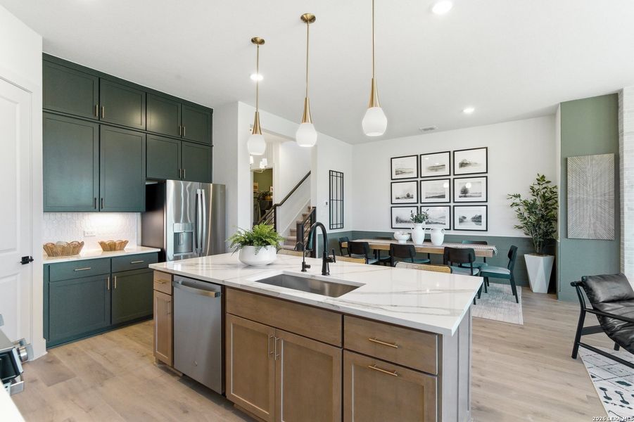 Furnished interior view inside a new home in Prominence, San Antonio (Image 41).