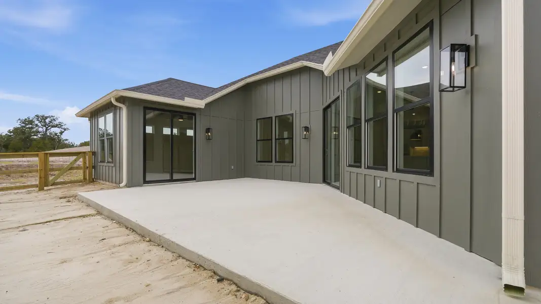 Exterior details and patio area of a home in Lakeside at Millican Reserve, College Station (Image 4).