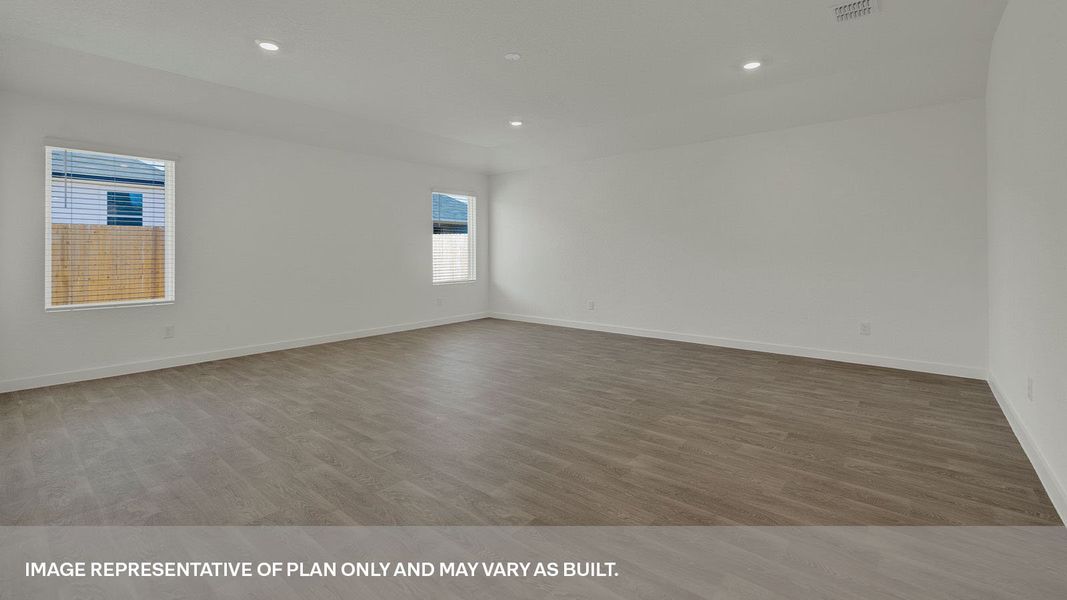 Representative unfurnished interior of a home built from the The Garland by D.R. Horton in Sonoma Oaks, Fredericksburg (Image 24). Representative unfurnished interior of a home built from the The Garland by D.R. Horton in Sonoma Oaks, Fredericksburg (Image 24).