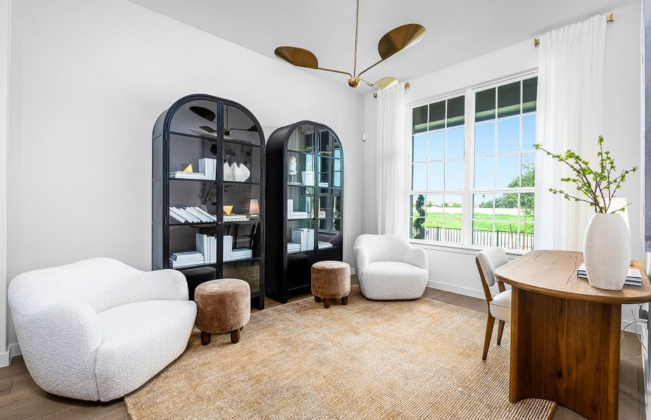 Representative furnished interior of a home built from the Cuney by Pulte Homes in Corley Farms, Boerne (Image 5).
