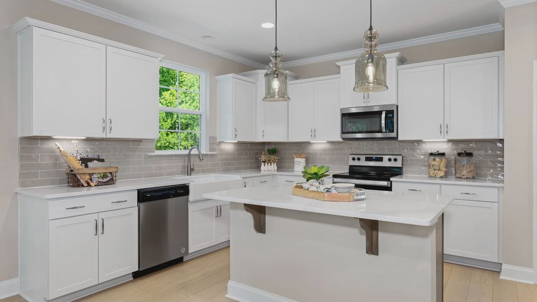 Furnished interior view inside a new home in The Farm at Neill's Creek, Lillington (Image 7).