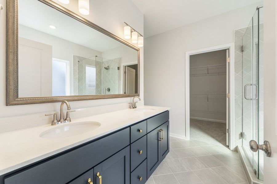Furnished interior view inside a new home in Landing at Pine Lake, Anderson (Image 10).