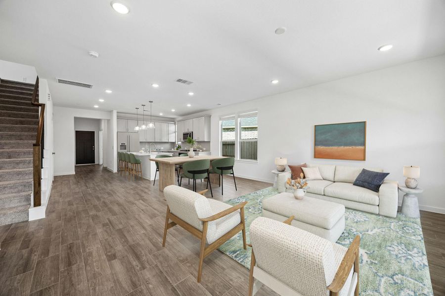 Furnished interior view inside a new home in Mavera, Conroe (Image 9).