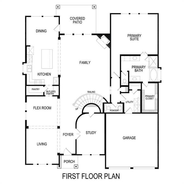 2D floor plan layout of this home in Brookfield, Melissa, TX (Image 6).