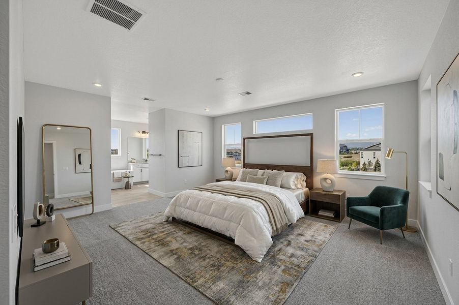 Furnished interior view inside a new home in Macanta, Castle Rock (Image 7).