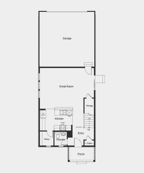 2D floor plan layout for the Plan 1883 by KB Home in Windler Wildflower, Aurora, CO (Image 4).