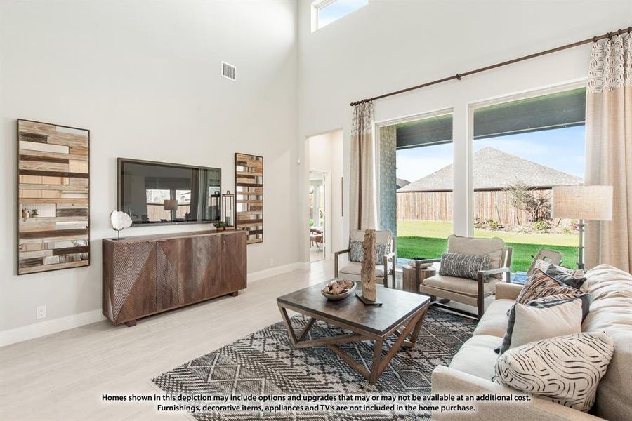 Furnished interior view inside a new home in Hunters Ridge, Crowley (Image 14).