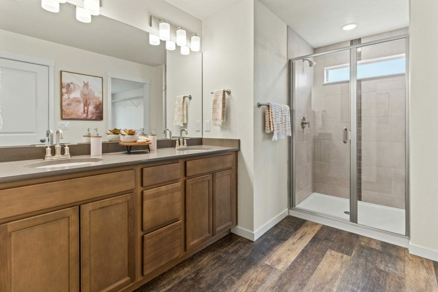 Furnished interior view inside a new home in The Trails at Aspen Ridge – Altitude Collection, Colorado Springs (Image 15). Furnished interior view inside a new home in The Trails at Aspen Ridge – Altitude Collection, Colorado Springs (Image 15).