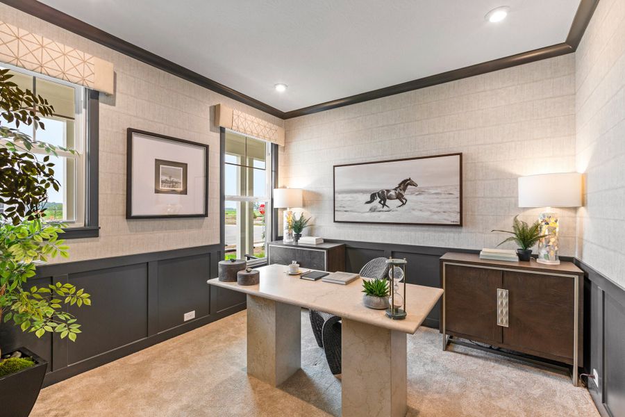 Representative furnished interior of a home built from the Calvin by Fischer Homes in Twin Lakes, Hoschton (Image 6). Representative furnished interior of a home built from the Calvin by Fischer Homes in Twin Lakes, Hoschton (Image 6).