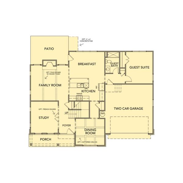 2D floor plan layout for the Jackson by Kerley Family Homes in Walters Creek, Douglasville, GA (Image 3). 2D floor plan layout for the Jackson by Kerley Family Homes in Walters Creek, Douglasville, GA (Image 3).