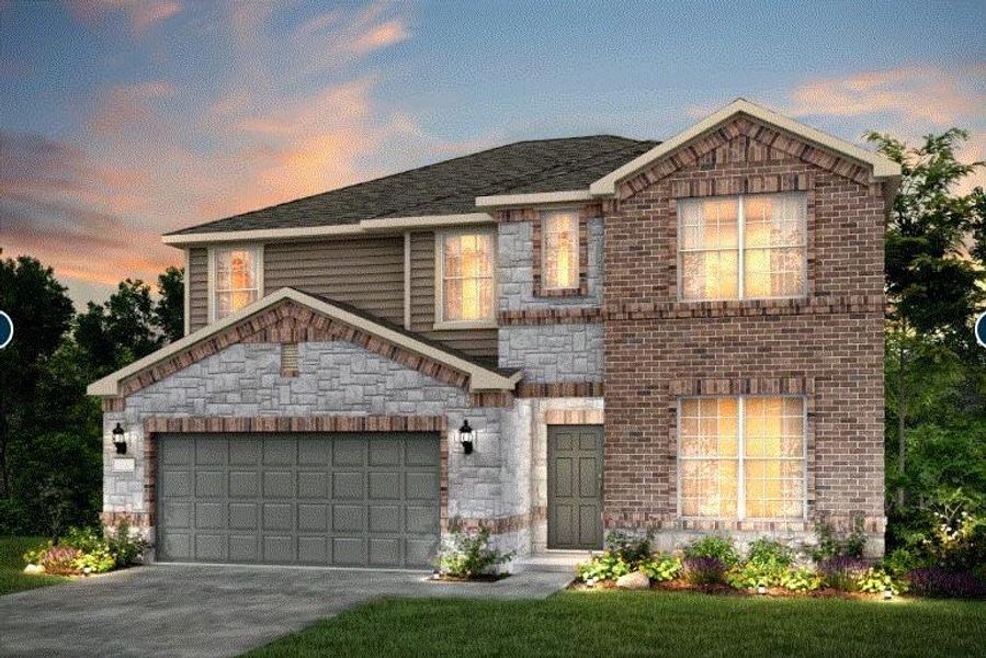 Pulte Homes, Taylor elevation 36, rendering