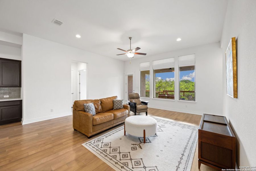 Furnished interior view inside a new home in Esperanza - 70', Boerne (Image 22). Furnished interior view inside a new home in Esperanza - 70', Boerne (Image 22).