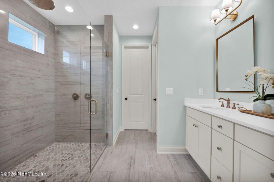 Furnished interior view inside a new home in Mariposa at EverRange 40' Series, Jacksonville (Image 44).