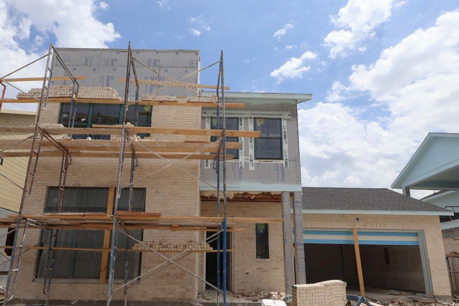 In-progress construction of a new home in Easthaven at Bridgeland Central - Vision Collection, Cypress, TX (Image 5). In-progress construction of a new home in Easthaven at Bridgeland Central - Vision Collection, Cypress, TX (Image 5).