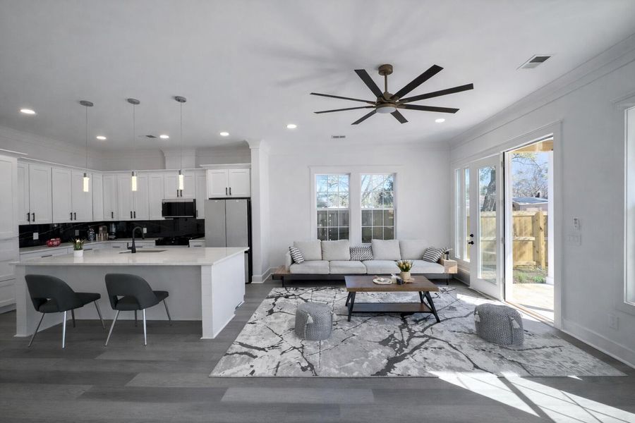 Furnished interior view inside a new home in , North Charleston (Image 14). Furnished interior view inside a new home in , North Charleston (Image 14).