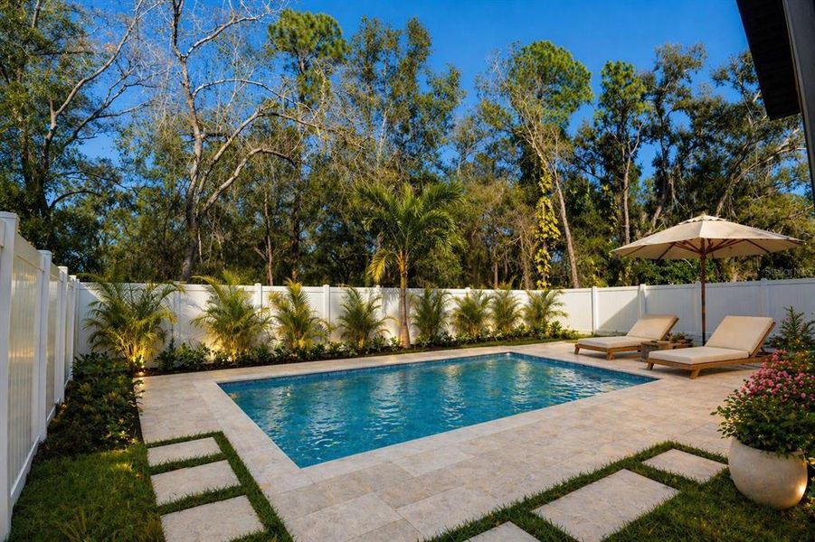 Exterior details and patio area of a home in , Tampa (Image 4).
