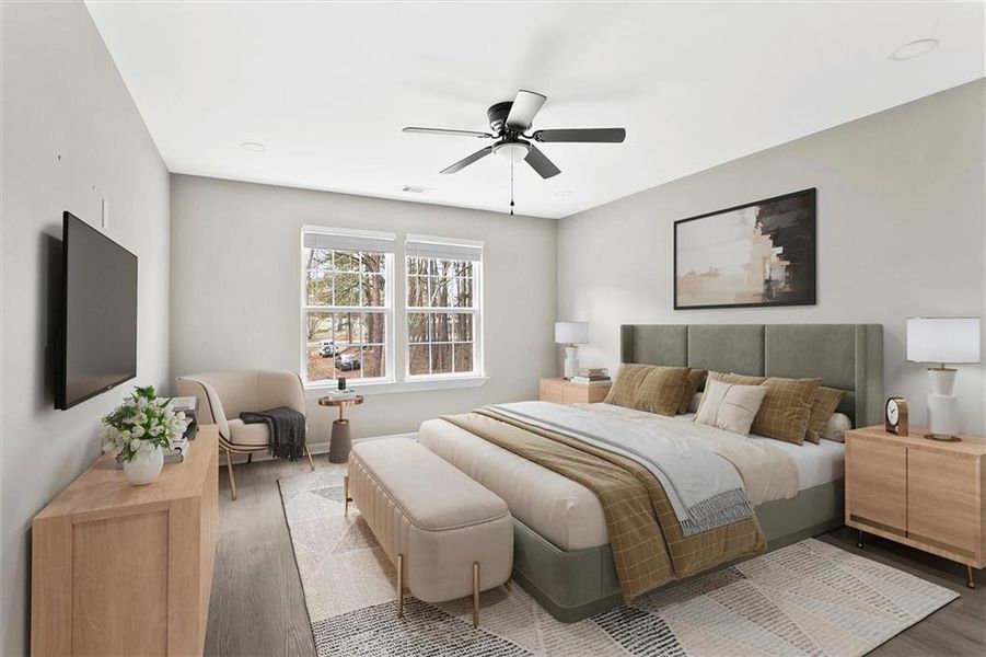 Furnished interior view inside a new home in , Stockbridge (Image 11).