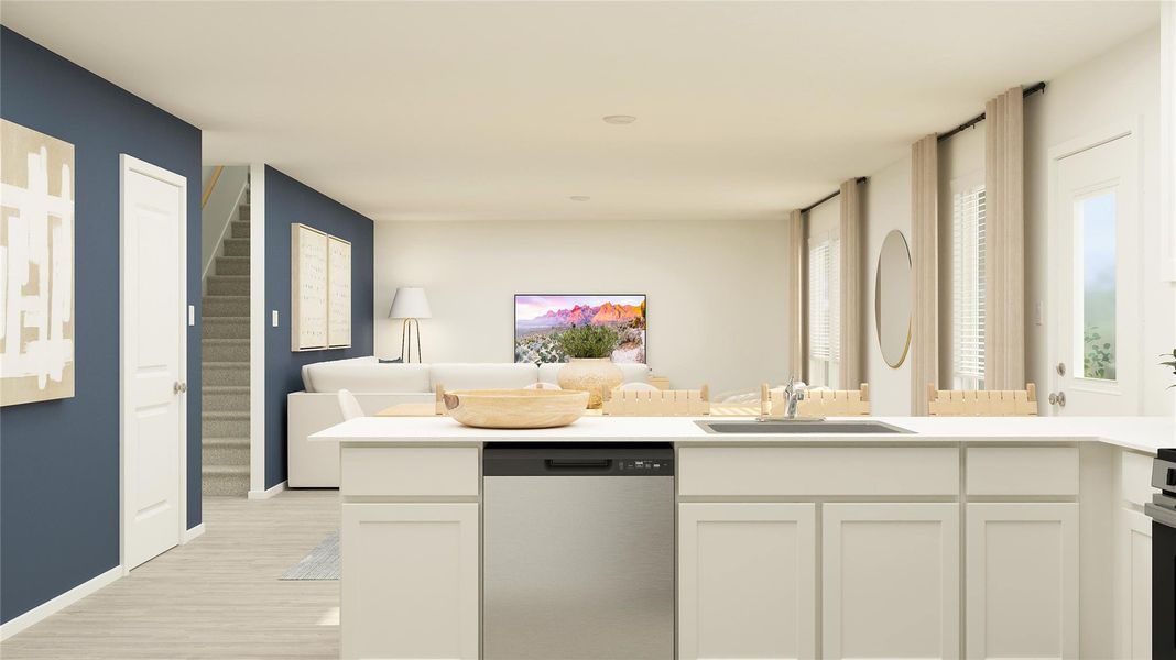 Furnished interior view inside a new home in Firefly Pointe: Classic Collection, Hutto (Image 35).