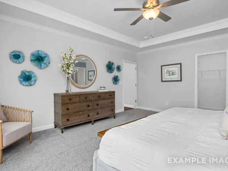 Furnished interior view inside a new home in Addison West, Holly Springs (Image 24).