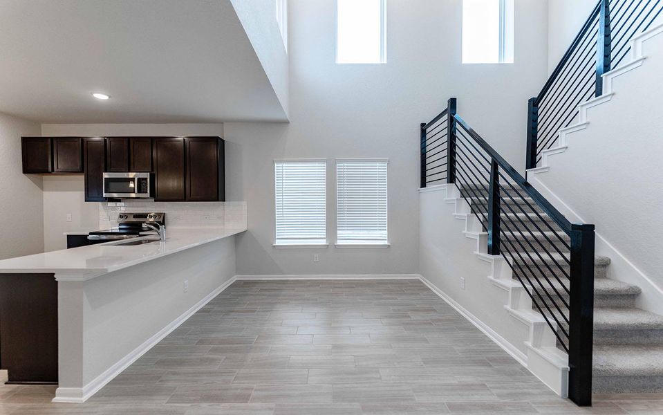 Furnished interior view inside a new home in Swenson Heights, Seguin (Image 2).