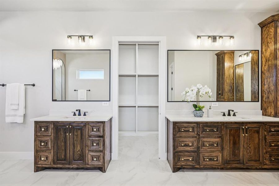 Furnished interior view inside a new home in , Aledo (Image 18).