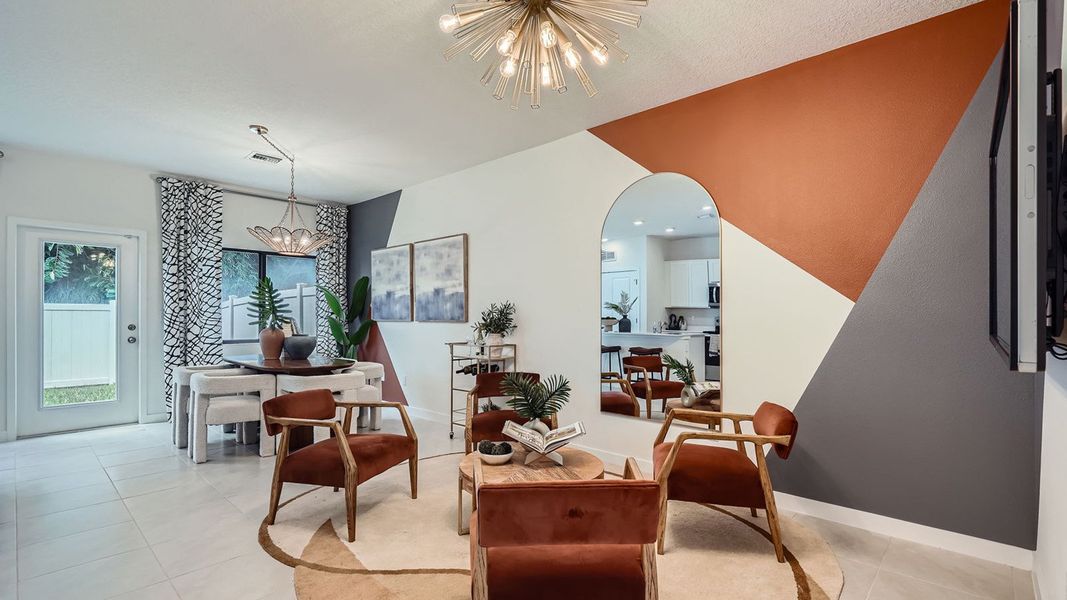 Furnished interior view inside a new home in Ashwood Cove, Lake Worth (Image 13).