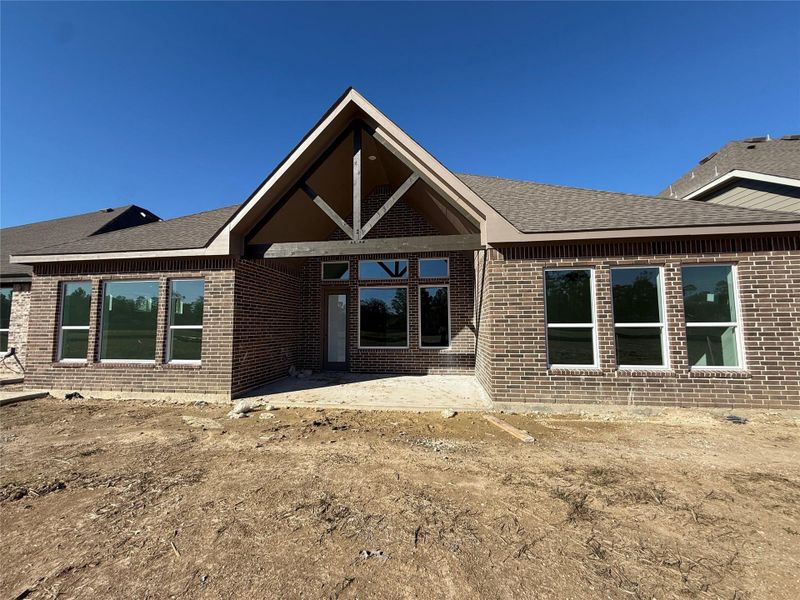 Exterior details and patio area of a home in Sundance Cove, Crosby (Image 2). Exterior details and patio area of a home in Sundance Cove, Crosby (Image 2).