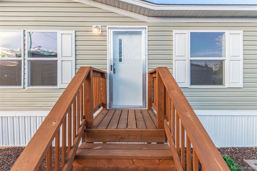 Exterior details and patio area of a home in , Colorado Springs (Image 21).