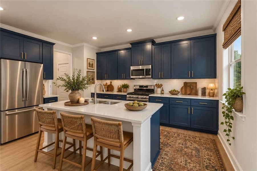 Furnished interior view inside a new home in Hellen Valley, Braselton (Image 12).