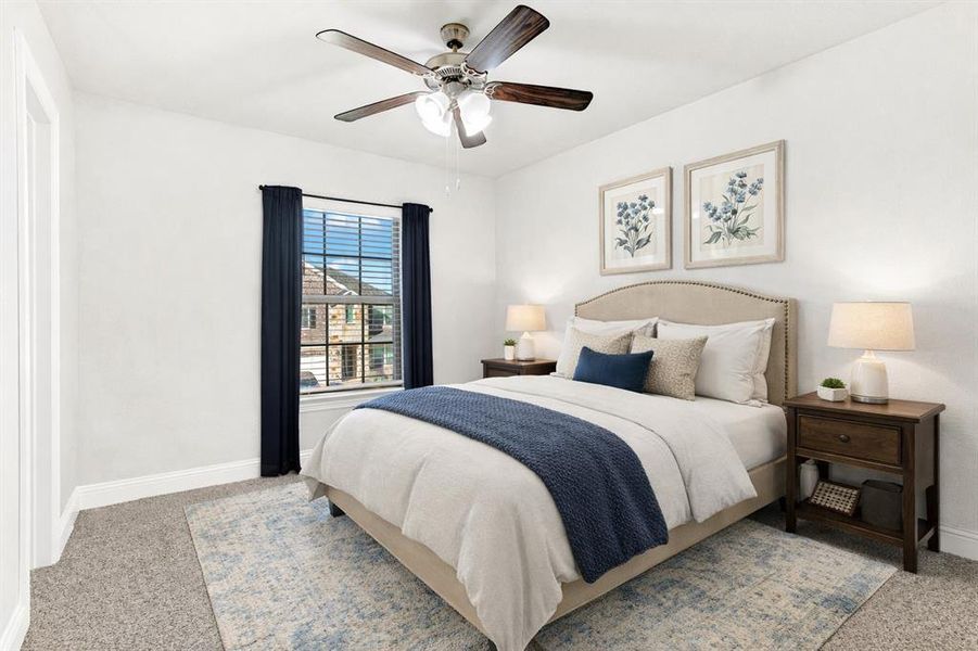 Bedroom - virtually staged