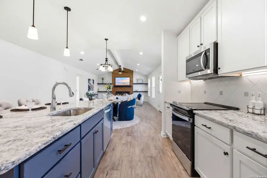 Furnished interior view inside a new home in , Fischer (Image 9).