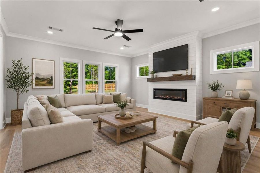 Furnished interior view inside a new home in , Marietta (Image 4).