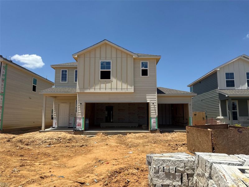 In-progress construction of a new home in Caney Mills, Conroe, TX (Image 19).