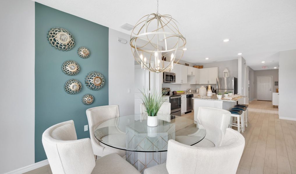 Dining area near kitchen