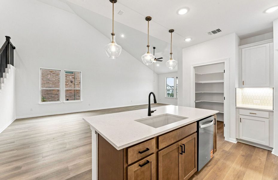 Furnished interior view inside a new home in Bluffview Reserve, Leander (Image 8).