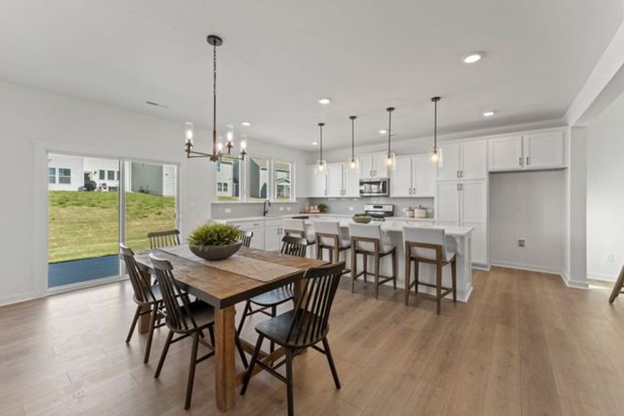 Representative furnished interior of a home built from the Bayside by True Homes in Whispering Hills, Locust (Image 6).