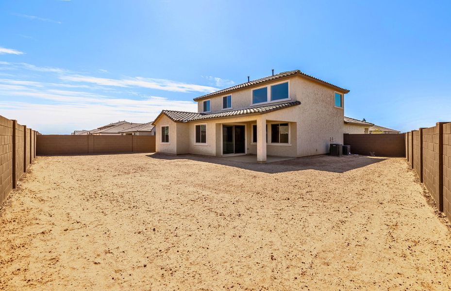 Exterior details and patio area of a home in El Rancho Santa Rosa, Maricopa (Image 18).