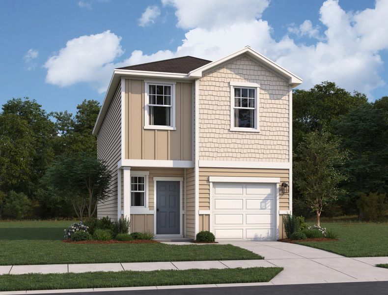 Representative exterior photo of a completed home built from the Compass by Starlight Homes in Sutton Farms, San Antonio, TX (Image 21).