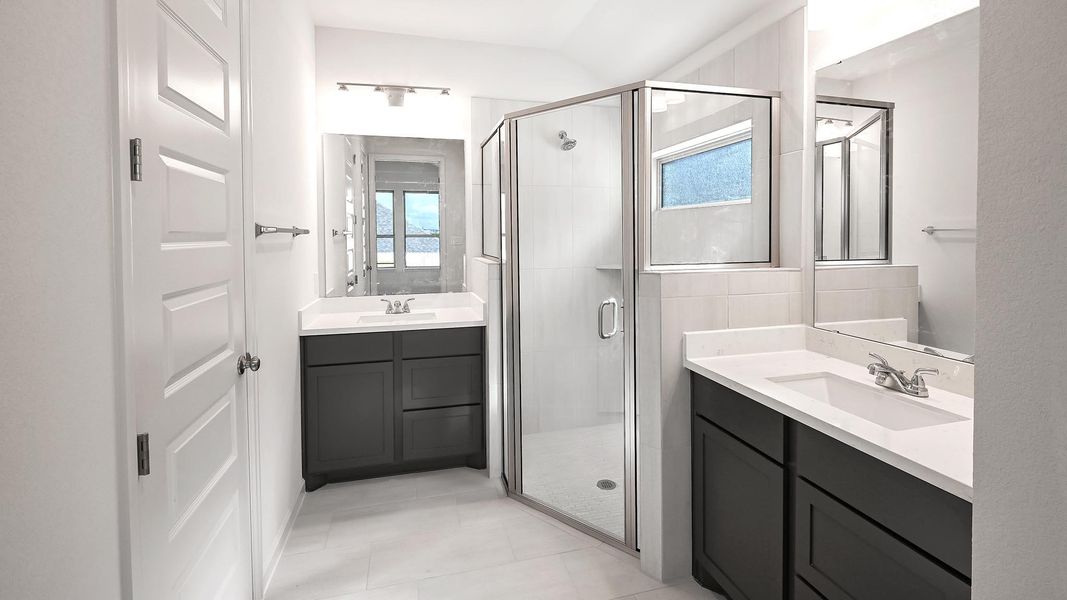 Furnished interior view inside a new home in Crosswinds, Kyle (Image 10).