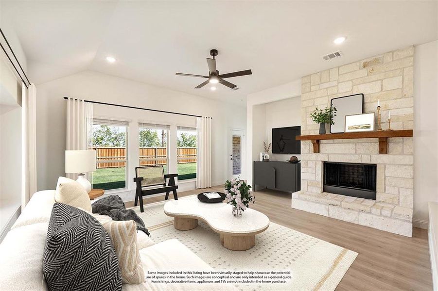 Furnished interior view inside a new home in Waterscape Classic 60s, Royse City (Image 17).