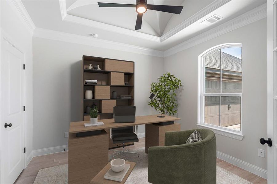 virtually Staged: Office