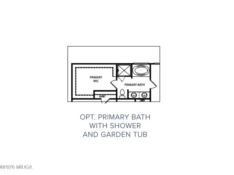2D floor plan layout of this home in Langston Place, Perry, GA (Image 3).