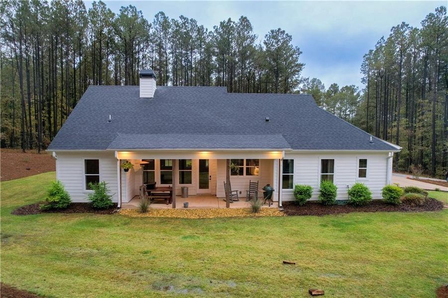 Exterior details and patio area of a home in , Shady Dale (Image 22).